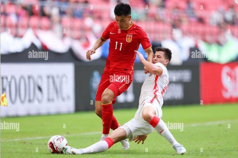 Sao Trung Quốc đặt mục tiêu vào chung kết bóng đá nam Asiad 19, cổ động viên viết 'mơ đi cưng' - Ảnh 1. Tiền đạo Tan Long (Olympic Trung Quốc) đặt mục tiêu vào chung kết bóng đá nam ở Asiad 19 - Ảnh: Sina Sports