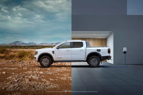 Ford Ranger PHEV ra mắt - Ảnh 1. Ford công bố sớm Ranger hybrid hơn một năm trước ngày mở bán - Ảnh: Ford