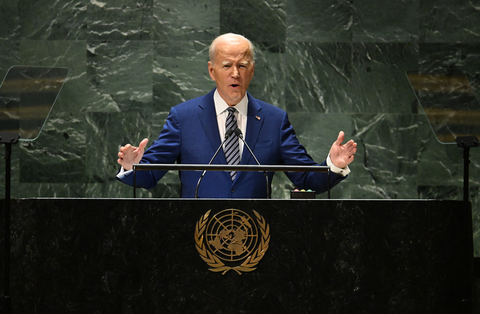 Tổng thống Mỹ Joe Biden phát biểu tại Đại hội đồng Liên Hiệp Quốc ngày 19-9 - Ảnh: AFP Tổng thống Mỹ Joe Biden phát biểu tại Đại hội đồng Liên Hiệp Quốc ngày 19-9 - Ảnh: AFP