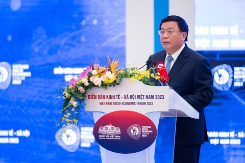 Cần lập lại niềm tin cho nhà đầu tư để khôi phục các động lực tăng trưởng - Ảnh 1. Ông Nguyễn Xuân Thắng đề nghị cần lập lại niềm tin cho nhà đầu tư để khôi phục các động lực tăng trưởng của nền kinh tế - Ảnh: CTV