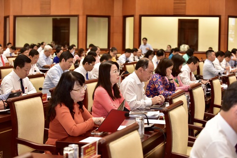 Sở An toàn thực phẩm đầu tiên trên cả nước được thành lập - Ảnh 1. Các đại biểu tham dự kỳ họp thứ 11, HĐND TP.HCM khóa X - Ảnh: T.T.D.