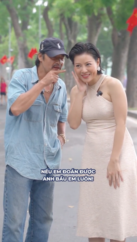 Luyến 'Lươn' Thanh Hương 'rủ' Võ Hoài Nam đọc rap, chuyện gì đây? - Ảnh 1. Võ Hoài Nam và Thanh Hương cũng "bắt tay" tạo điều bất ngờ trước lễ trao giải Cánh diều vàng 2023
