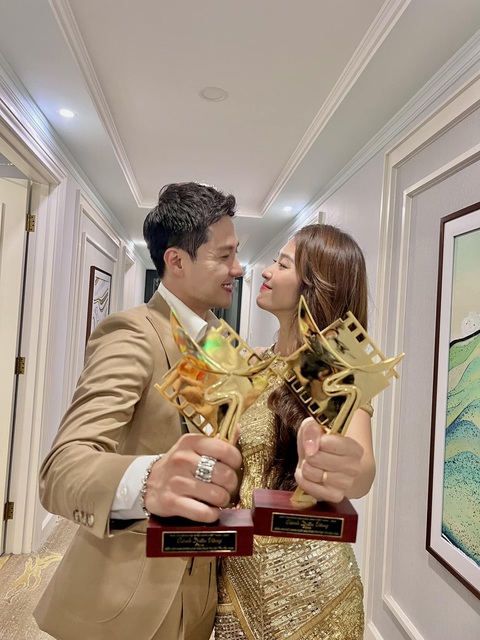Luyến 'Lươn' Thanh Hương 'rủ' Võ Hoài Nam đọc rap, chuyện gì đây? - Ảnh 3. "Couple" Thanh Sơn - Khả Ngân trở lại Cánh diều vàng với vai trò nghệ sĩ trao giải