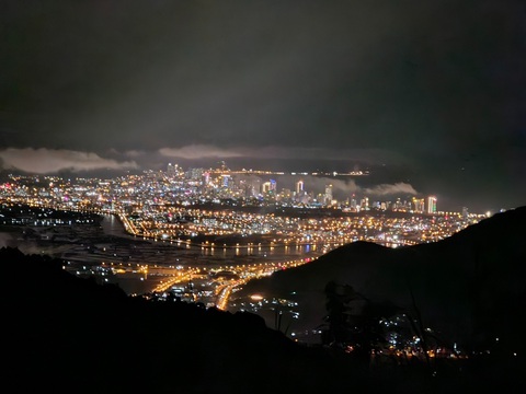 Nghỉ lễ 2-9: Chinh phục ‘chú trâu khổng lồ’ giữa Nha Trang - Ảnh 9. Ngắm toàn cảnh TP Nha Trang lên đèn - Ảnh: MINH CHIẾN