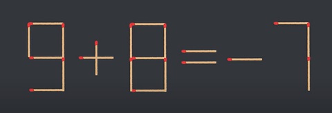 Thử tài IQ: Di chuyển một que diêm để 1-0=9-1 thành phép tính đúng - Ảnh 7. Thử tài IQ: Di chuyển một que diêm để 1-0=9-1 thành phép tính đúng - Ảnh 7.