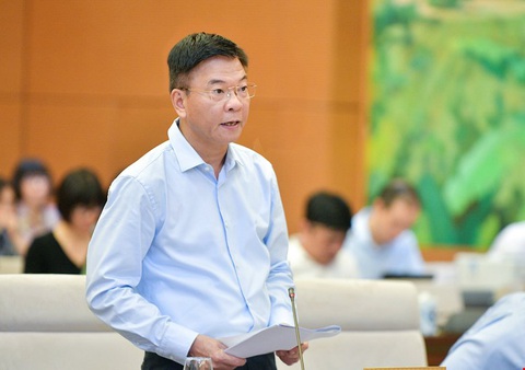 Đề xuất nâng mức phạt, ngừng cấp điện, nước với công trình vi phạm phòng cháy ở Hà Nội - Ảnh 1. Bộ trưởng Bộ Tư pháp Lê Thành Long - Ảnh: GIA HÂN