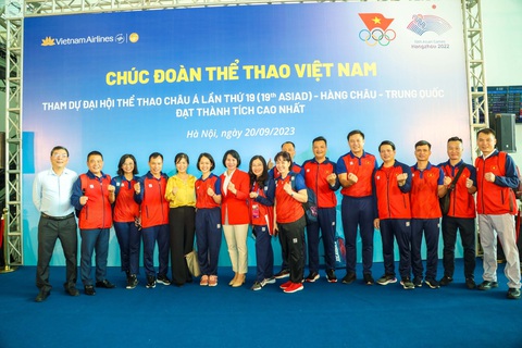 Đoàn thể thao Việt Nam lên đường tranh tài tại Asiad 19 - Ảnh 5. Thể thao Việt Nam lên đường tranh tài tại Asiad 19, thực hiện mục tiêu giành 2-5 HCV - Ảnh: QUÝ LƯỢNG