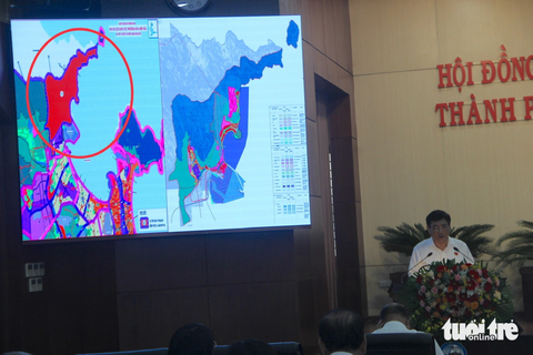 Đà Nẵng thông qua đồ án quy hoạch phân khu sinh thái phía Tây phường Hòa Hiệp Bắc - Ảnh 2. Khu vực quy hoạch phân khu sinh thái phía Tây - khu vực phường Hòa Hiệp Bắc, tỉ lệ 1/2.000 (vòng đỏ) - Ảnh: TRƯỜNG TRUNG