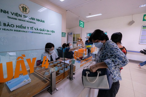Khu vực thanh toán bảo hiểm y tế Bệnh viện Thanh Nhàn (Hà Nội) - Ảnh minh họa: NAM TRẦN Khu vực thanh toán bảo hiểm y tế Bệnh viện Thanh Nhàn (Hà Nội) - Ảnh minh họa: NAM TRẦN