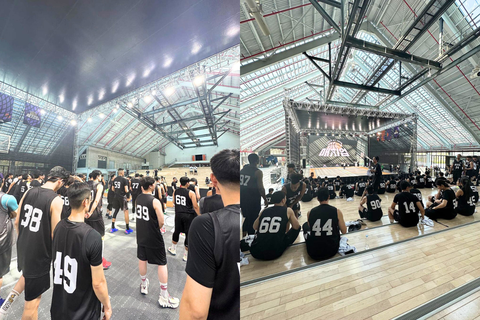 Cựu tuyển thủ bóng rổ Việt Nam dự gameshow Hàn Quốc - Ảnh 3. Chương trình truyền hình thực tế Match Up tại Hàn Quốc - Ảnh: VBA