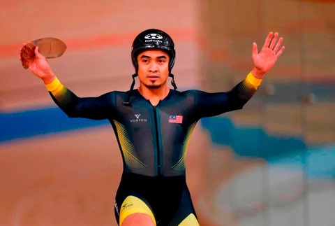 Malaysia nhận 'hung tin' ở Asiad 19: 'hy vọng vàng' Awang rút lui vì chấn thương - Ảnh 1. Niềm hy vọng vàng của Malaysia Mohd Azizulhasni Awang đã rút lui khỏi Asiad 19 do chấn thương - Ảnh: The Sun Daily