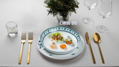 Đinh Sơn Trúc đăng quang Top Chef Việt Nam mùa 3 - Ảnh 9. Set khai vị bốn món của Chef Tâm