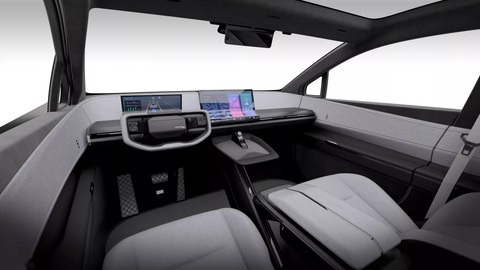 Toyota hé lộ xe điện tiếp theo, nhắm tới phân khúc cỡ nhỏ - Ảnh 3. Nội thất Toyota bZ Compact SUV Concept khá đặc biệt với màn hình gập cùng cụm điều khiển trung tâm tối giản và khó lòng xuất hiện lại trên bản thành phẩm - Ảnh: Toyota
