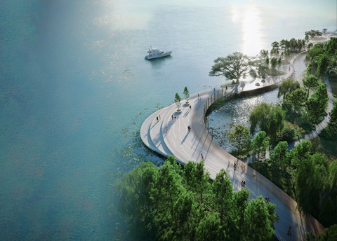Bác sĩ kê thiên nhiên vào toa thuốc chữa bệnh - Ảnh 5. Ecovillage Saigon River có 32ha mặt nước đi qua toàn dự án