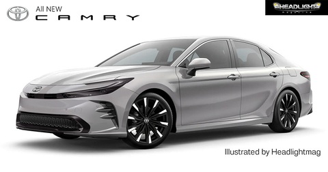 Dự đoán thiết kế Toyota Camry đời mới, có thể ra mắt vào đầu 2024 - Ảnh 1. Dự đoán thiết kế Toyota Camry thế hệ kế tiếp - Ảnh: Headlightmag