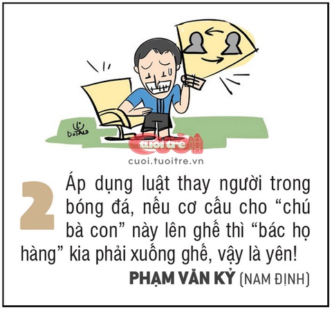 10 biện pháp hạn chế việc bố trí người nhà làm lãnh đạo - Ảnh 2. Áp dụng luật thay người trong bóng đá