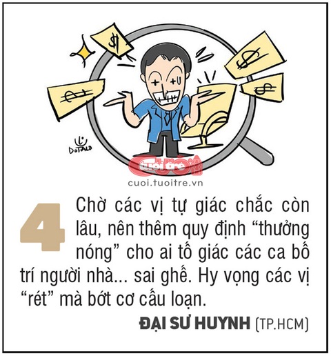 10 biện pháp hạn chế việc bố trí người nhà làm lãnh đạo - Ảnh 4. “Thưởng nóng” cho ai tố giác các ca bố trí người nhà sai ghế