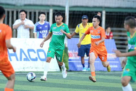 Đội bóng Công đoàn Thanh Hóa (áo xanh lá) dù thua 2 trận nhưng để lại hình ảnh thi đấu ngoan cường, không từ bỏ trước các đối thủ mạnh hơn - Ảnh: H.TÙNG Đội bóng Công đoàn Thanh Hóa (áo xanh lá) dù thua 2 trận nhưng để lại hình ảnh thi đấu ngoan cường, không từ bỏ trước các đối thủ mạnh hơn - Ảnh: H.TÙNG