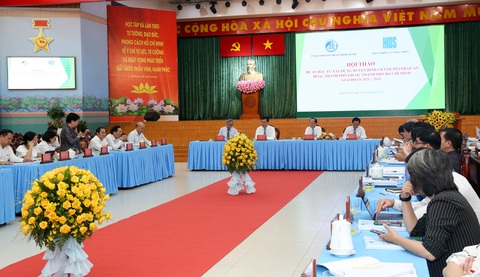 TP Bình Chánh tương lai được định hướng là đô thị phức hợp của vùng - Ảnh 1. Hội thảo đề án xây dựng huyện Bình Chánh thành quận hoặc thành phố thuộc TP.HCM - Ảnh: THẢO LÊ