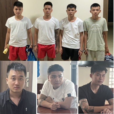 Bắt giữ nhóm mua bán “nước vui” có chứa chất ma túy - Ảnh 1. Các nghi phạm vừa bị Công an TP Thanh Hóa bắt giữ - Ảnh: Công an tỉnh Thanh Hóa cung cấp