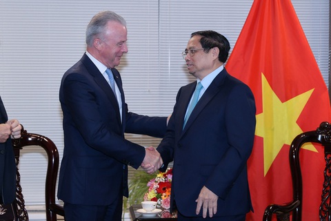 Thủ tướng Phạm Minh Chính gặp lãnh đạo Tập đoàn Boeing - Ảnh: VGP/Nhật Bắc Thủ tướng Phạm Minh Chính gặp lãnh đạo Tập đoàn Boeing - Ảnh: VGP/Nhật Bắc