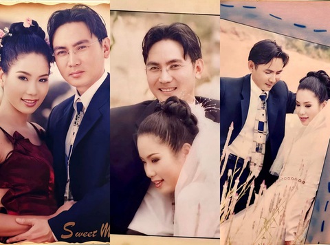 Nhan sắc Trịnh Kim Chi trong ảnh cưới 23 năm trước - Ảnh 2. Ảnh cưới ngoại cảnh của Trịnh Kim Chi, nhan sắc của nữ nghệ sĩ không có nhiều thay đổi sau 23 năm