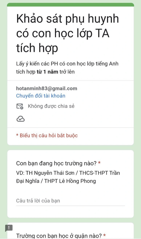 Đường link mà Sở Giáo dục và Đào tạo TP.HCM cảnh báo - Ảnh: MỸ DUNG