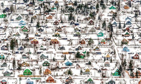 - Ảnh 1. Toàn cảnh làng dacha - Ảnh: FYODOR SAVINTSEV
