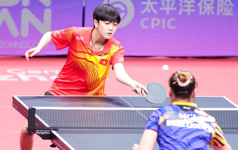 Bóng bàn nam và nữ cùng giành vé vào vòng 16 đội Asiad 19 - Ảnh 2. Mai Ngọc cũng thi đấu ấn tượng - Ảnh: CỤC TDTT