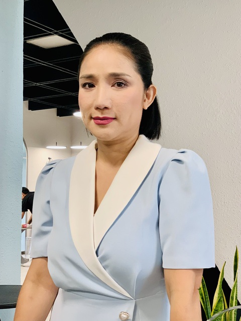 Nghệ sĩ Cát Tường chia sẻ với báo chí về clip quảng cáo sữa tiểu đường gây hiểu nhầm cho khán giả - Ảnh: HOÀI PHƯƠNG Nghệ sĩ Cát Tường chia sẻ với báo chí về các clip quảng cáo gây hiểu nhầm cho khán giả - Ảnh: HOÀI PHƯƠNG