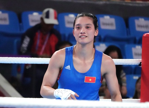 Asiad 19: Võ sĩ boxing Nguyễn Thị Tâm thua nhà vô địch thế giới - Ảnh 2. Võ sĩ boxing Nguyễn Thị Tâm để thua nhà vô địch thế giới, chia tay Asiad 19 - Ảnh: NAM TRUNG