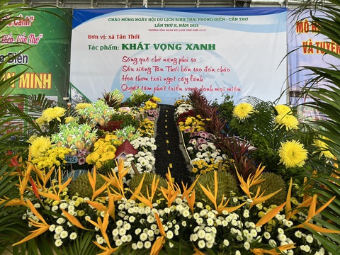 Tỉ mẫn trang trí bánh dân gian hút khách du lịch về Cần Thơ - Ảnh 4. Những tiểu cảnh sinh thái kỳ công mang phong cách người Cần Thơ - Ảnh: LAN NGỌC