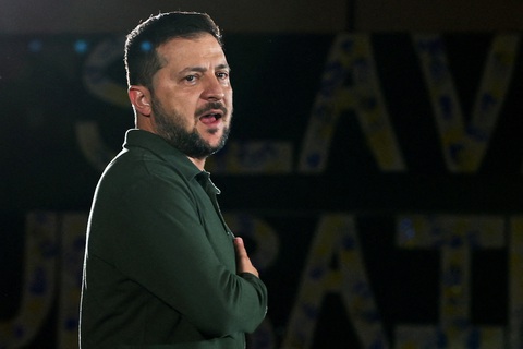 Ukraine và Ba Lan căng thẳng, ông Zelensky ‘mất bình tĩnh’ - Ảnh 1. Tổng thống Ukraine Volodymyr Zelensky tại Canada ngày 22-9 - Ảnh: REUTERS