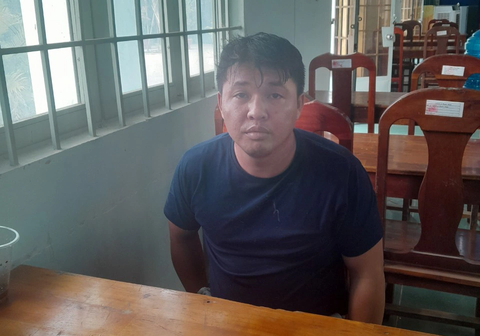 Bắt 5 người trong nhóm nổ súng trước dãy trọ ở Bình Dương - Ảnh 1. Dương Tấn Thành cầm đầu nhóm nổ súng ở Bình Dương bị bắt - Ảnh: B.A.