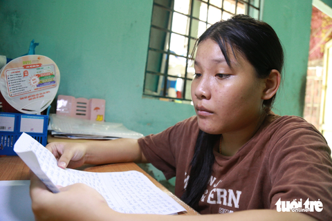 Học để trở thành cô giáo là ước mơ Nhi ấp ủ từ bé - Ảnh: ĐOÀN NHẠN Học để trở thành cô giáo là ước mơ Nhi ấp ủ từ bé - Ảnh: ĐOÀN NHẠN
