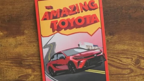 Ảnh dựng đồ họa quá thuyết phục, Toyota cũng nhầm đây là thiết kế Camry đời mới - Ảnh 1. Cuốn sách trong video bị lầm tưởng là hé lộ thiết kế Toyota Camry đời mới - Ảnh cắt từ video, nguồn: Toyota