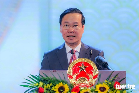 Chủ tịch nước Võ Văn Thưởng vừa có thư chúc mừng các cháu thiếu niên, nhi đồng dịp Trung Thu - Ảnh: NGUYỄN KHÁNH Chủ tịch nước Võ Văn Thưởng - Ảnh: NGUYỄN KHÁNH