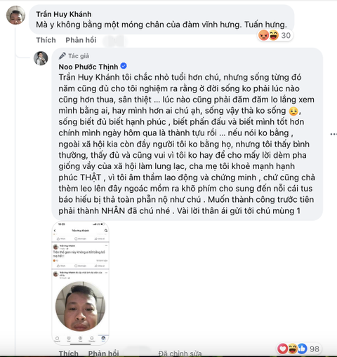 Bị gọi bằng 'chị', Noo Phước Thịnh bật chế độ 'mỏ hỗn' đáp trả - Ảnh 4. Bị gọi bằng 'chị', Noo Phước Thịnh bật chế độ 'mỏ hỗn' đáp trả - Ảnh 4.