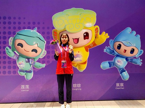 Asiad 19: Dương Thúy Vi đoạt HCĐ Kiếm thuật - Thương thuật nữ - Ảnh 6. Bạc Thị Khiêm giành HCĐ hạng cân 67kg nữ - Ảnh: QUÝ LƯỢNG