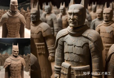 AI 'hồi sinh' đội quân đất nung của Tần Thủy Hoàng - Ảnh 5. Đội quân... Batman đất nung!