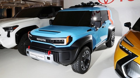 Những thông tin mới xuất hiện xoay quanh Toyota Land Cruiser mini - Ảnh 3. Nguyên mẫu Toyota Land Cruiser mini là concept Compact Cruiser EV, vốn là mẫu xe ý tưởng xuất phát từ một cuộc thi thiết kế - Ảnh: Drive
