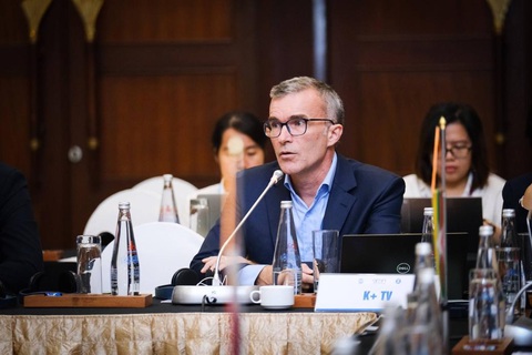 CEO Truyền hình K+ chia sẻ về phát triển và bảo vệ nội dung trong chuyển đổi số - Ảnh 1. Ông Thomas Jayet, CEO Truyền hình K+ tại hội thảo