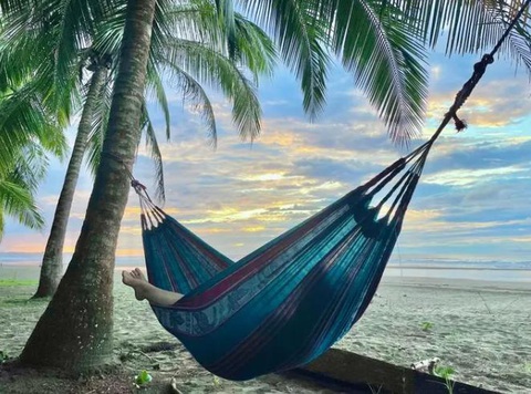 5 địa điểm mua bất động sản tốt, giá rẻ trên toàn cầu - Ảnh 4. Ngả mình trên võng ở Manuel Antonio trong Southern Zone, một trong những nơi rẻ và tốt nhất trên thế giới để mua bất động sản hiện nay - Ảnh: FORBES