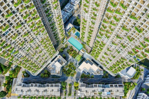 Những công trình tạo nên dấu ấn kì tích của Ecopark kể cả khi thị trường nhiều biến động - Ảnh 3. Cư dân ấn tượng với Sol Forest bởi những khu vườn trên cao