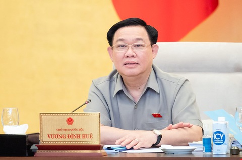 Sửa Luật Đất đai, Chủ tịch Quốc hội: Cần 'điều quét' nhưng vẫn có van, khoá chặt chẽ - Ảnh 1. Chủ tịch Quốc hội Vương Đình Huệ - Ảnh: GIA HÂN