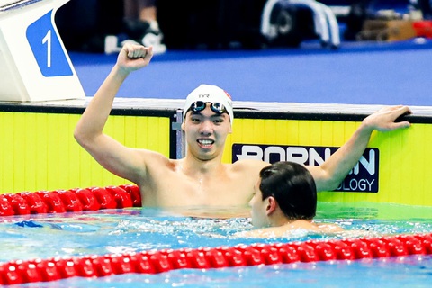 Kình ngư Nguyễn Huy Hoàng giành HCĐ nội dung 800m tự do nam Asiad 19 và đạt thành tích có suất dự Olympic Paris 2024 - Ảnh: QUÝ LƯỢNG Kình ngư Nguyễn Huy Hoàng giành HCĐ nội dung 800m tự do nam Asiad 19 và đạt thành tích có suất dự Olympic Paris 2024 - Ảnh: QUÝ LƯỢNG
