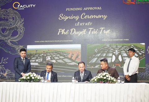 Acuity Funding hỗ trợ 450 triệu USD vào hai dự án tại Bà Rịa Vũng Tàu và Vĩnh Long - Ảnh 1. Đại diện Acuity Funding và Công ty Thanh Quang cùng các đơn vị liên quan ký kết chấp thuận hợp tác cho hai dự án ở Bà Rịa - Vũng Tàu và Vĩnh Long