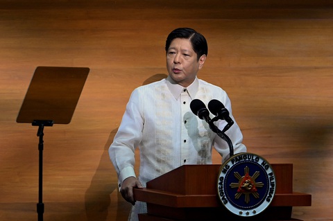 Tổng thống Philippines Ferdinand Marcos Jr. nói Manila không muốn gây rắc rối nhưng sẽ kiên quyết bảo vệ chủ quyền - Ảnh: AFP Tổng thống Philippines Ferdinand Marcos Jr. nói Manila không muốn gây rắc rối nhưng sẽ kiên quyết bảo vệ chủ quyền - Ảnh: AFP
