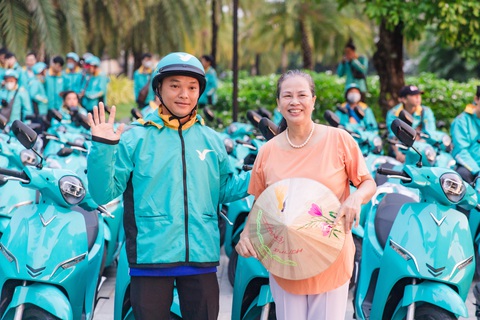 Xe máy điện Xanh SM Bike chính thức vận hành tại TP.HCM. Ảnh: Đ.H Xe máy điện Xanh SM Bike chính thức vận hành tại TP.HCM. Ảnh: Đ.H.