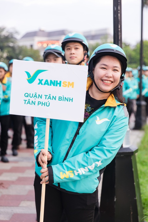 Xe máy điện Xanh SM Bike chính thức vận hành tại TP.HCM. Ảnh: Đ.H Xe máy điện Xanh SM Bike chính thức vận hành tại TP.HCM. Ảnh: Đ.H.